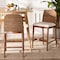 Bali & Pari Nadim Modern Bohemian Natural Seagrass and Acacia Wood 2-Piece Counter Stool Set, PR 242-2PC-13488-ZORO - alternate 7